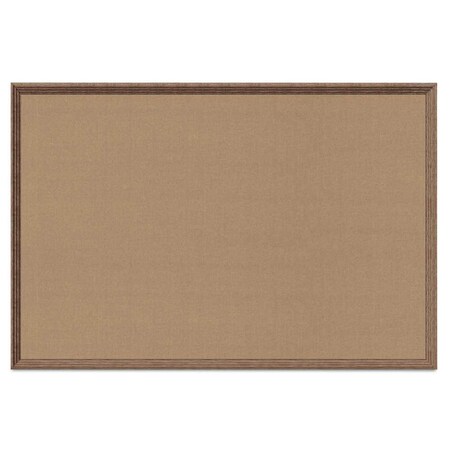 United Visual Products Decor Wood Combo Board, 48"x36", Cherry/Black Porcelain & Cobalt UV703DEFAB-CHERRY-BLKPORC-COBACC